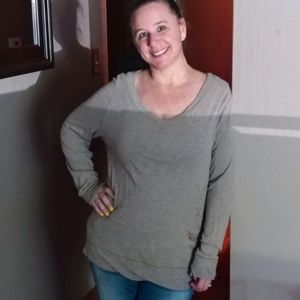 Long Sleeved T-shirt with Eagle Accent